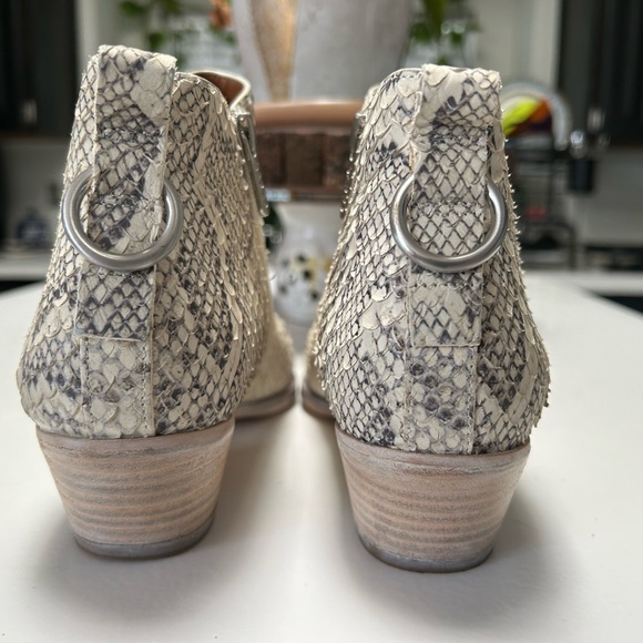 Sarto Ankle Boots Leather / snake color, Size 9 - Picture 3 of 13